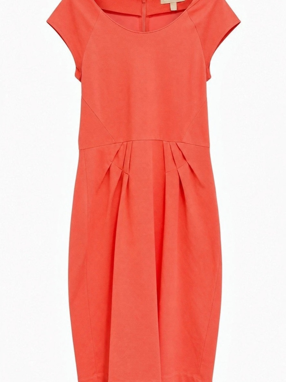 Banana Republic Pleated Midi Dress in Red Size 6 - stretchy and comfortable